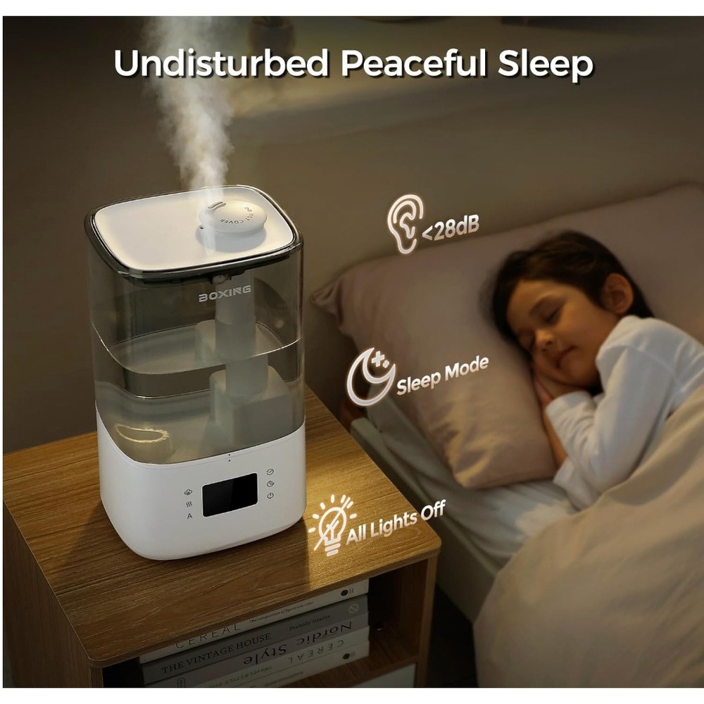 Ultrasonic Cool & Warm Mist Humidifier - 6L Capacity, Remote Control - Picture 7 of 8